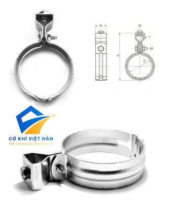 Đai treo ống inox