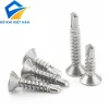 Vít tự khoan inox đầu bằng
