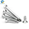 Vít tự khoan inox đầu bằng
