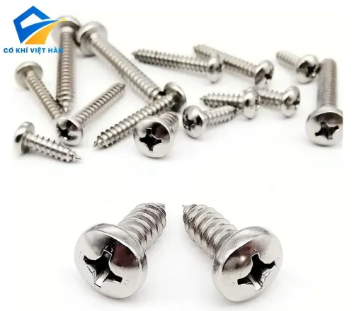 Vít gỗ đầu tròn inox dùng trong ngành nội thất