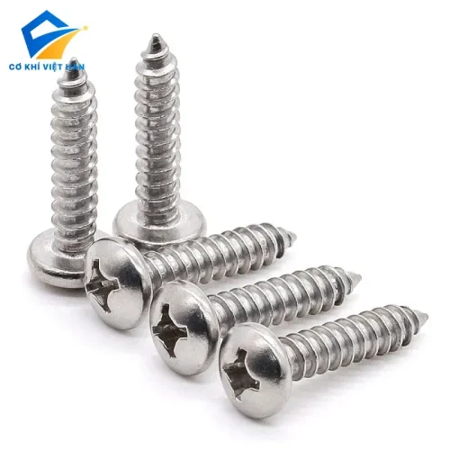 Vít gỗ đầu tròn inox dùng trong ngành nội thất