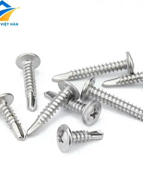 Vít inox tự khoan đầu dù dùng trong lắp đặt mái tôn