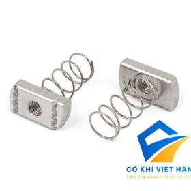Ecu lò xo inox 304 dùng trong kết cấu hệ ống vuông