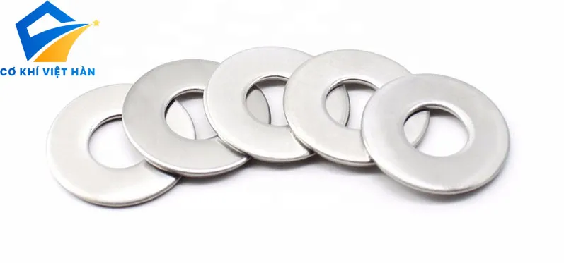 Long đen phẳng inox 304 bảo vệ bề mặt chi tiết khi siết đai ốc