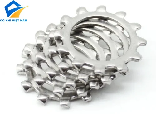 Long đen vành răng cưa ngoài inox DIN 6797 A