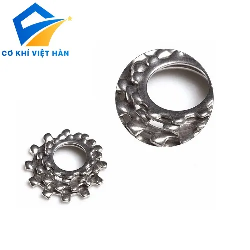 Long đen vành răng cưa ngoài inox DIN 6797 A