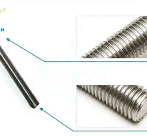 Chi tiết cấu tạo ty ren inox M18 dùng trong xây dựng