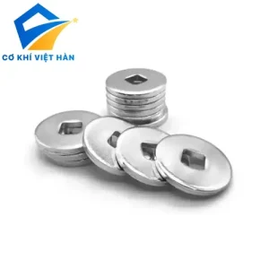 Long đen đồng xu inox 304 với bề mặt sáng bóng dùng trong kết cấu cơ khí