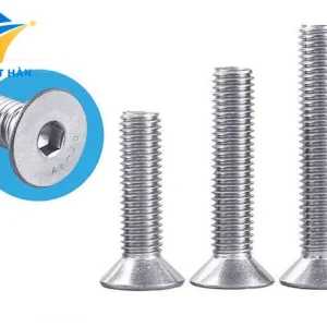 Bu lông inox DIN 7991 lục giác chìm đầu bằng