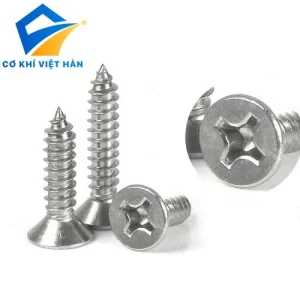 Vít gỗ đầu ô van inox DIN 7983C cho ngành mộc
