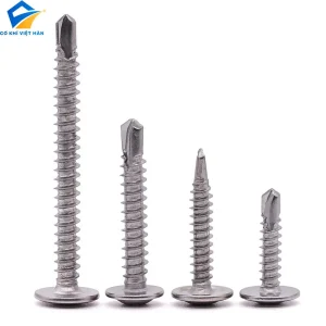 Vít inox tự khoan đầu dù dùng trong xây dựng cơ khí